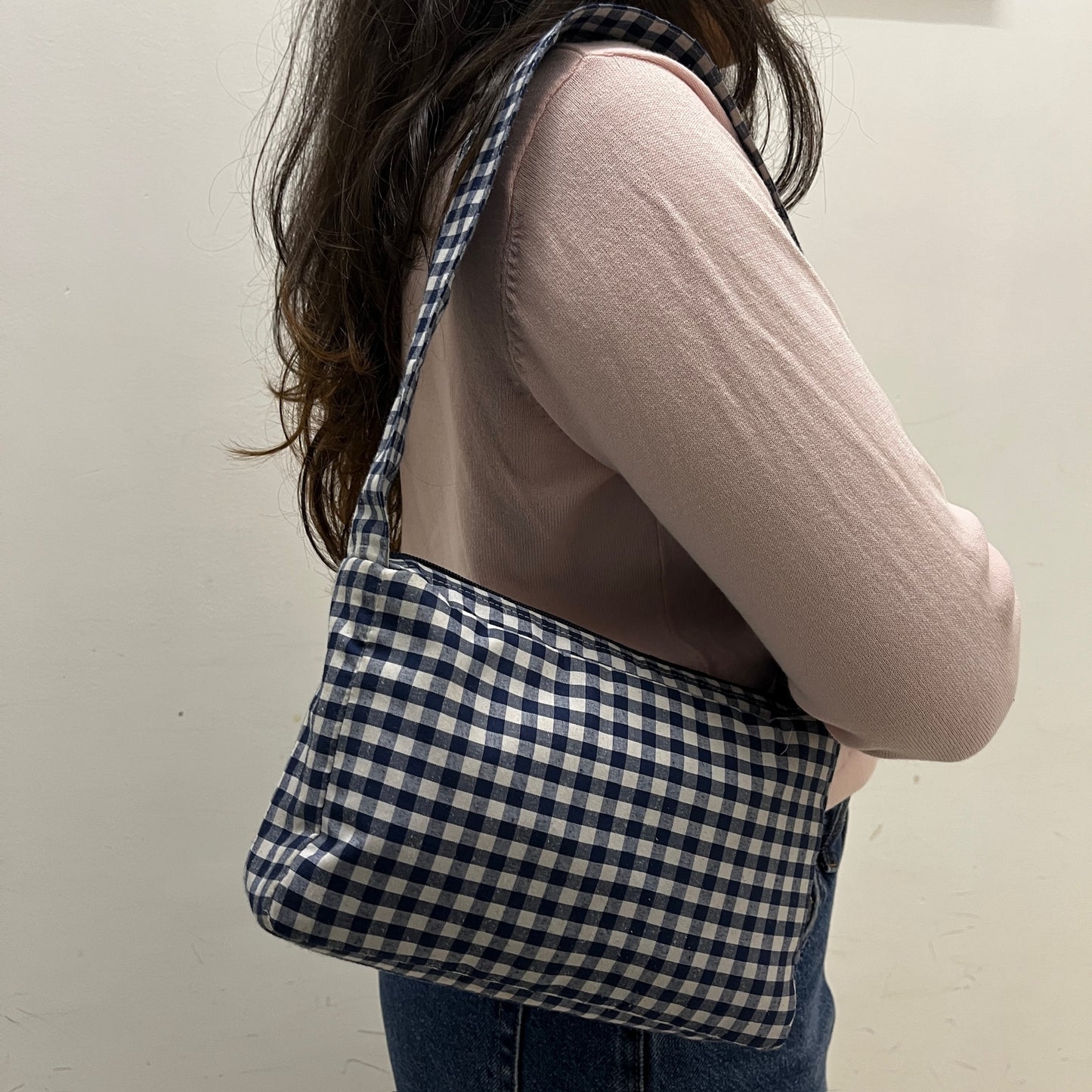 CHEQUERED SHOULDER BAG