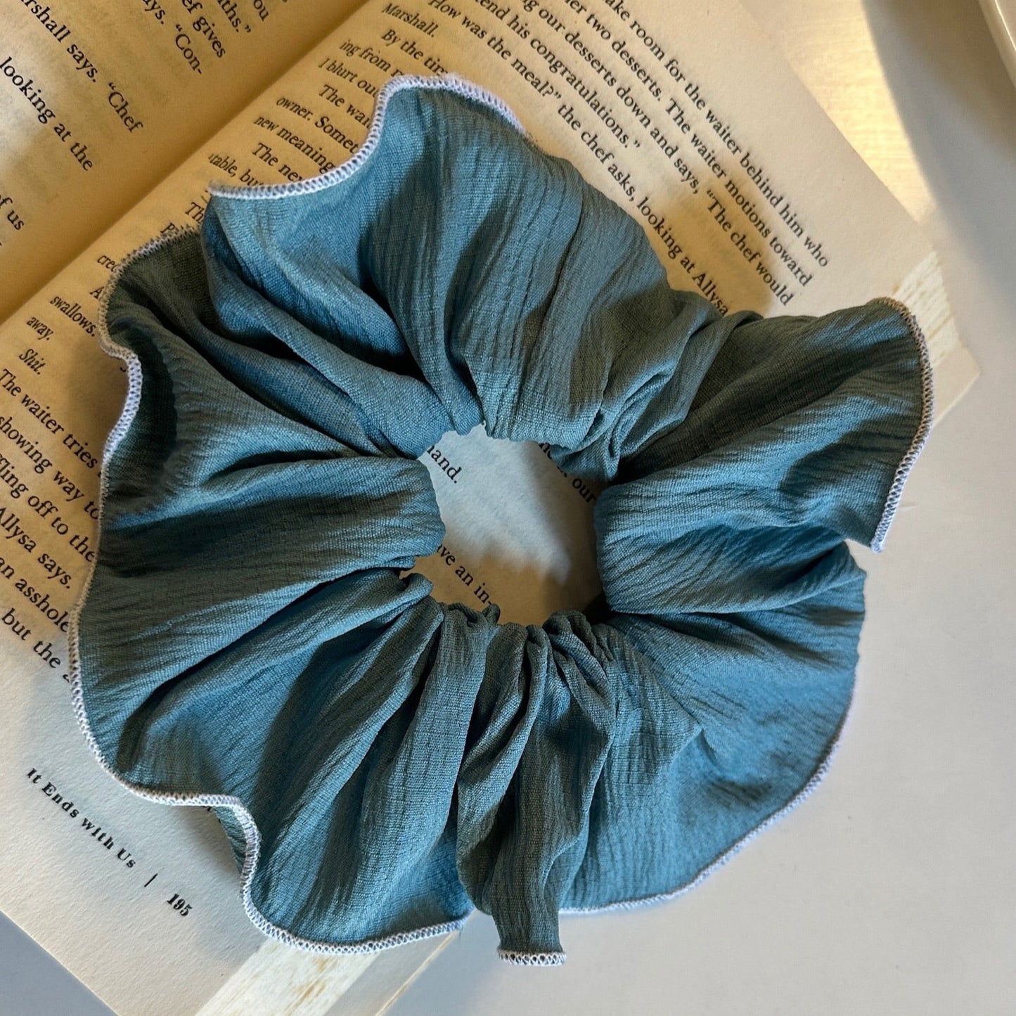 OCEAN BLUE SCRUNCHIE
