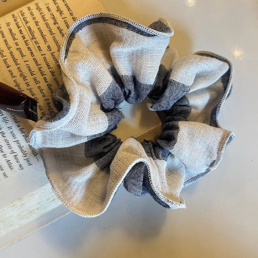 MIDNIGHT STRIPED SCRUNCHIE