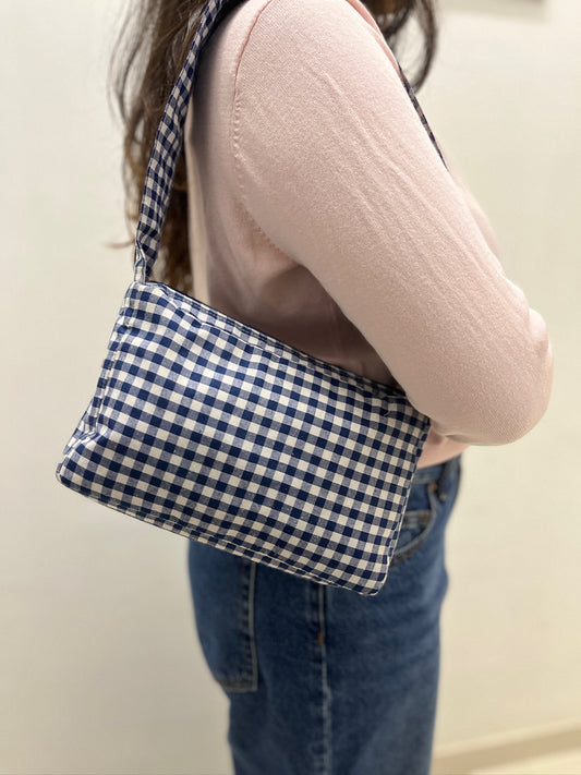 CHEQUERED SHOULDER BAG