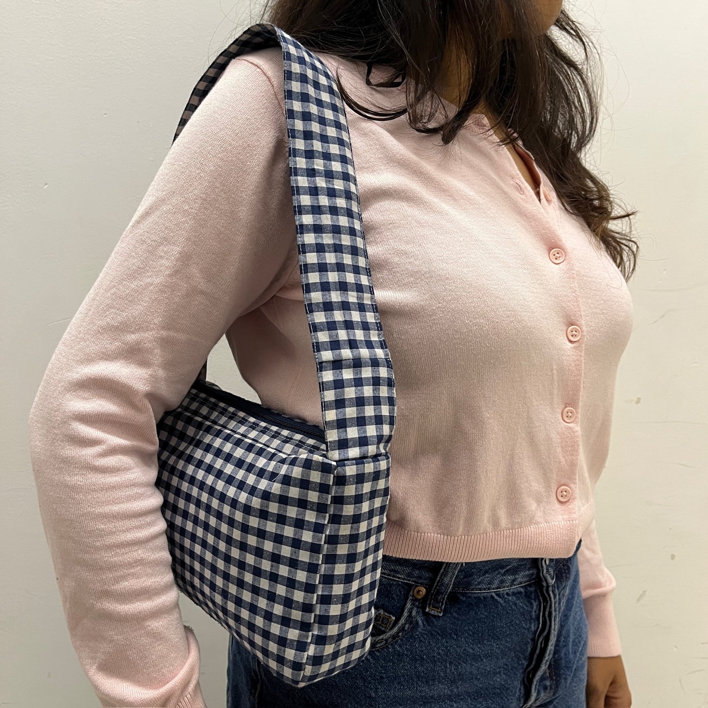 CHEQUERED SHOULDER BAG
